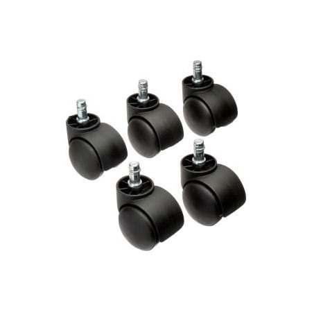 Interion    50mm Casters W/Barrel, 5 Per Set